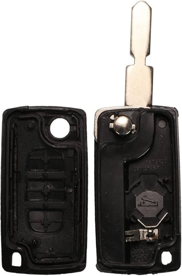 3 Buttons Car Flip Remote Key Shell for Peugeot