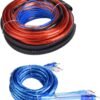 Subwoofer Amplifier Installation Cable 4 Gauge 2800W Car Audio Subwoofer Amplifier Speaker Installation Cable Kit Fuse Suit