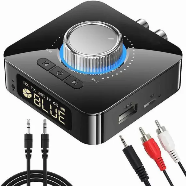 Tendak Bluetooth 5.0 Receiver Bluetooth Audio Adapter for Music Streaming Sound System