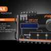 PRV AUDIO DSP 2.4X 4 Channel Digital Signal Processor with Sequencer Car Audio Crossover and Integrated Equalizer